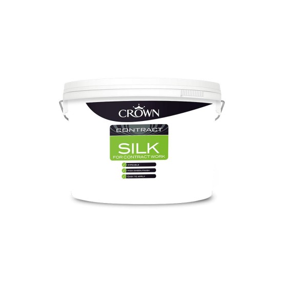 Crown Contractors Contract Silk - Magnolia - 10L