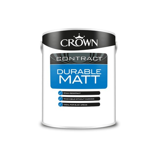 Crown Contractors Durable Matt - Brilliant White - 2.5L