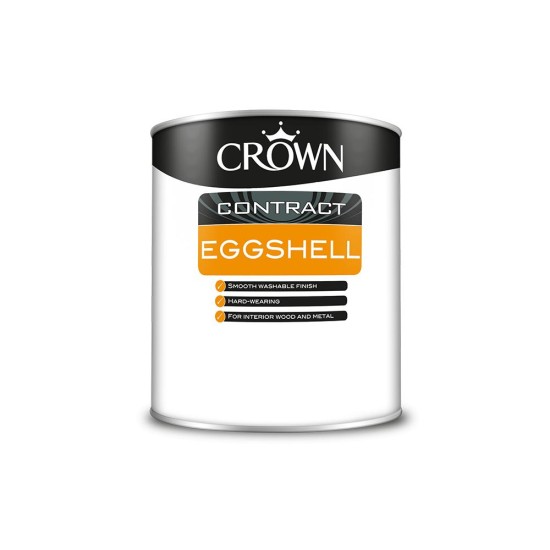 Crown Contractors Eggshell - Black - 1L