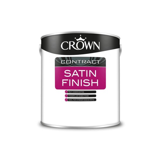 Crown Contractors Satin Finish - Brilliant White - 1L
