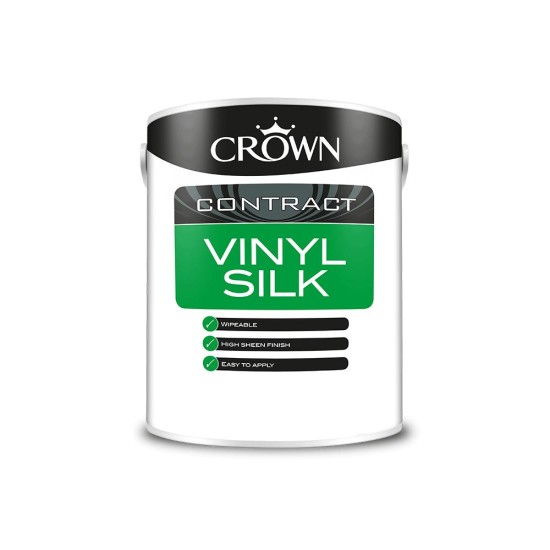 Crown Contractors Vinyl Silk - Brilliant White - 2.5L