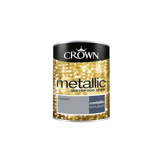 Crown Metallic Glamorous Shine - Pewter - 1.25L