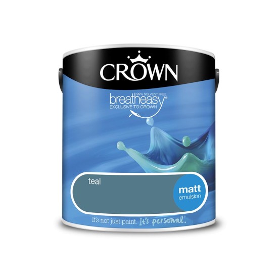 Crown Matt Breatheasy Solvent Free - Teal - 2.5L