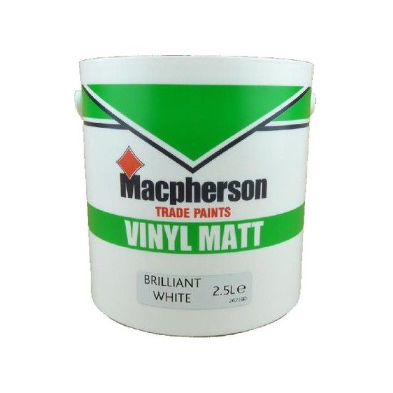 Macpherson Emulsion Vinyl Matt White 2.5L