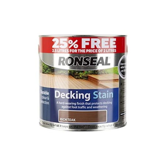 Ronseal Ultimate Decking Stain Rich Teak 2.5l