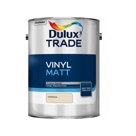 Dulux Trade 5L Vinyl Matt - Gardenia Finish