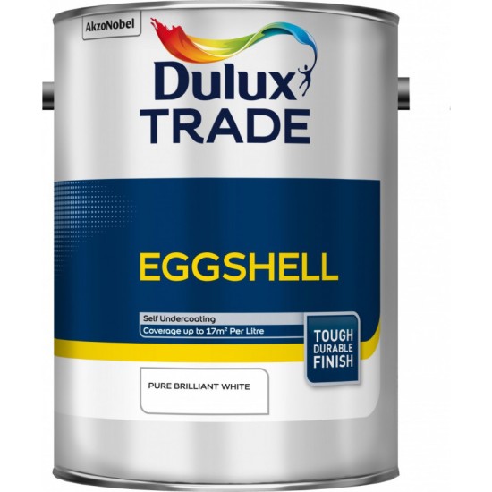 Dulux Trade 5L Eggshell - Pure Brilliant White