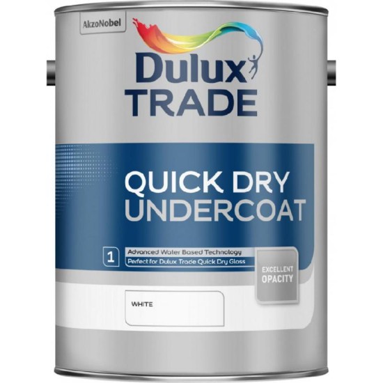 Dulux Trade 1L Quick Dry Undercoat - White Finish