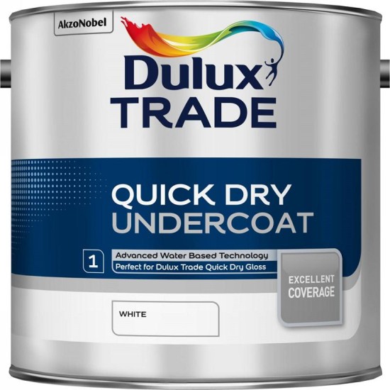 Dulux Trade 2.5L Quick Dry Undercoat - White Finish