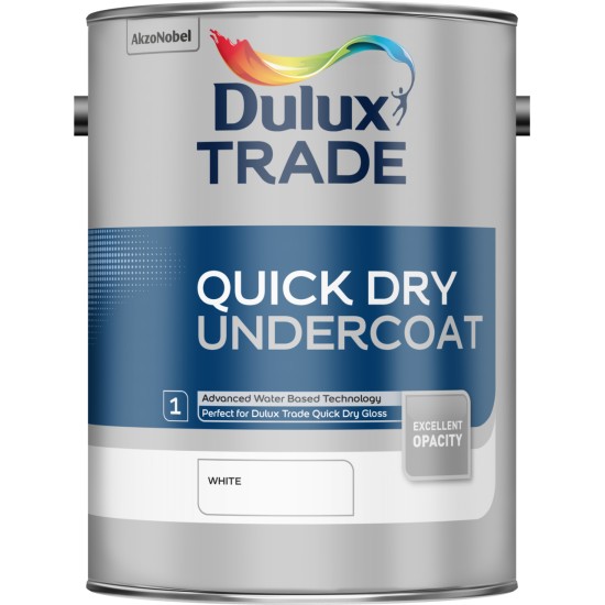 Dulux Trade 5L Quick Dry Undercoat - White Finish