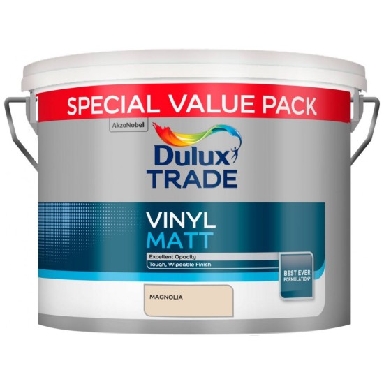 Dulux Trade 7.5L Vinyl Matt Special Value Pack - Magnolia Finish