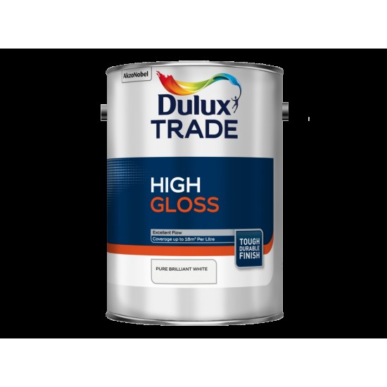 Dulux Trade 1L High Gloss - Pure Brilliant White Finish