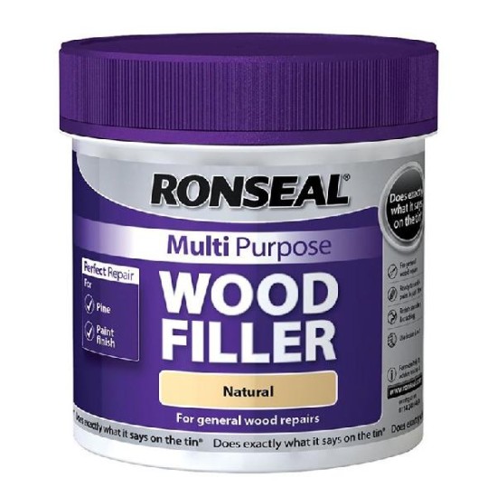 Ronseal Multi Purpose Wood Filler Natural 465g Tub