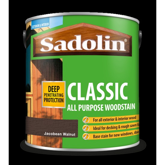 Sadolin Classic Walnut/Jaco No 4 2.5 Ltr