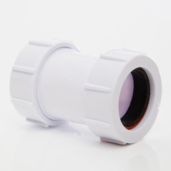 32mm Compression Waste Straight Connector