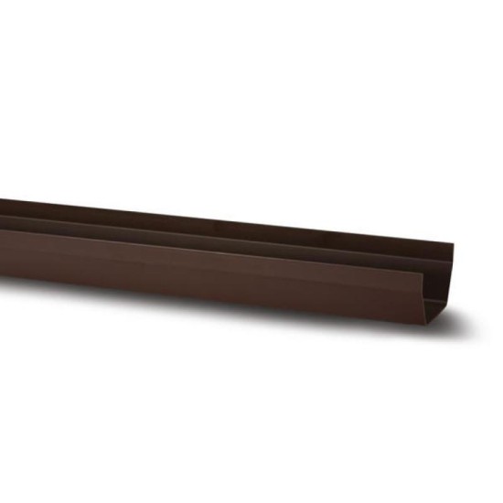 112mm x 4m Square Gutter Brown