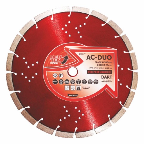 DART Red Ten AC-DUO Diamond Blade 300D x 20B