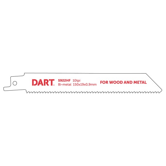 DART S922HF Metal Cutting Reciprocating Blade Pk 5