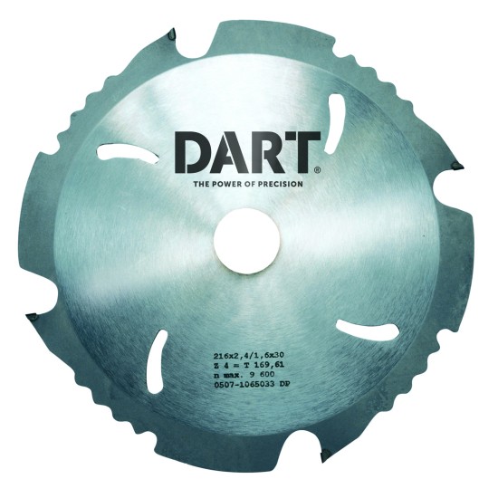 DART PCD Fibre Cement Saw Blade 190Dmm x 30B x 4Z