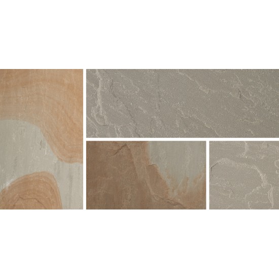 Rustic Grey Blended Natural Sandstone 600 x 900mm
