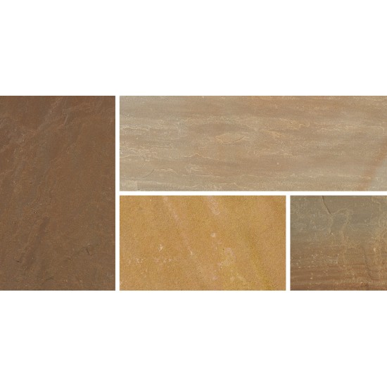 Sunset Buff Natural Sandstone Patio Pack 15.30m2