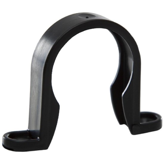 40mm Push Fit Pipe Clip Black