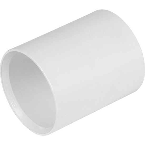 32mm Solvent Weld Straight Coupling White