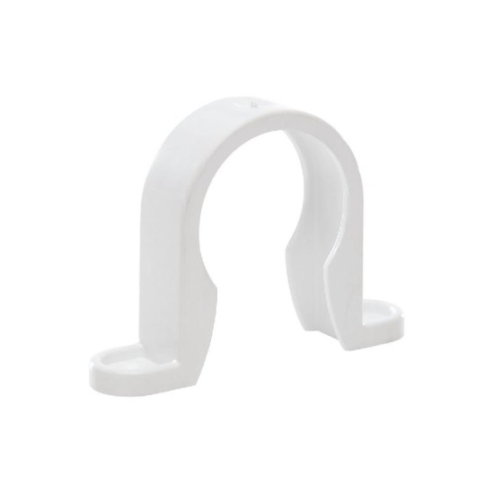 40mm Solvent Weld Pipe Clip White