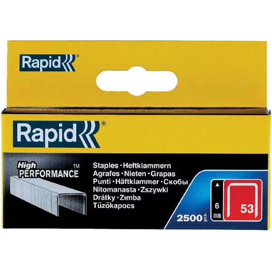 Rawlplug 6mm Rapid High Performance Staples No. 53