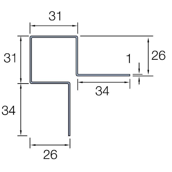 Cedral Lap 3m Symmetrical External Corner Black