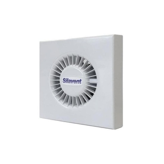 Silavent 100mm Standard With Light Concealed Shower Fanhigh Performance Chrome