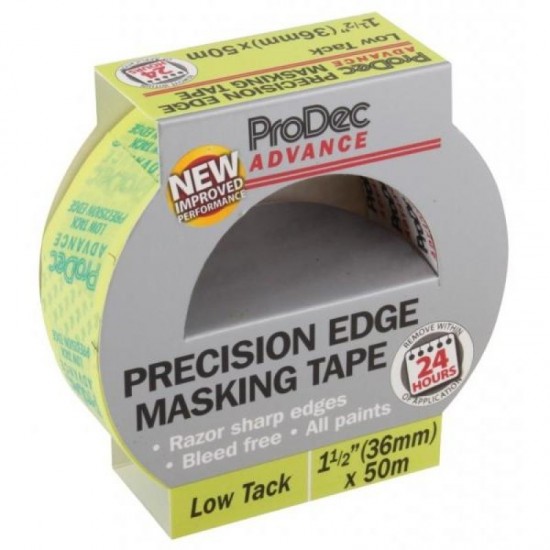 36mm X 50M Low Tack Prec. Edge Mask Tape