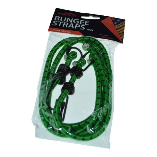 Prosolve Pair of 750mm Green Bungee Strap