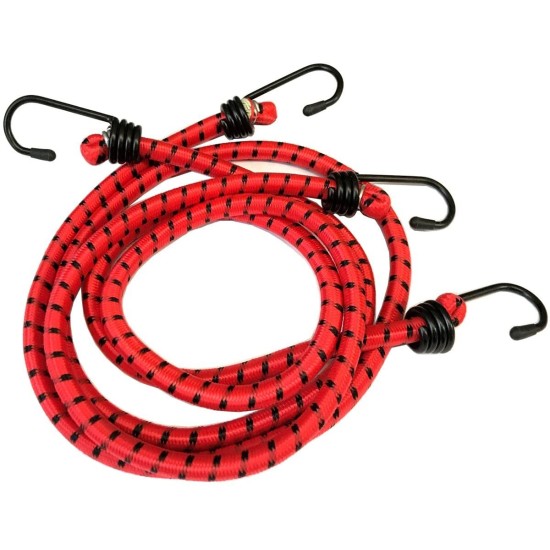 Prosolve Pair of 900mm Red Bungee Strap