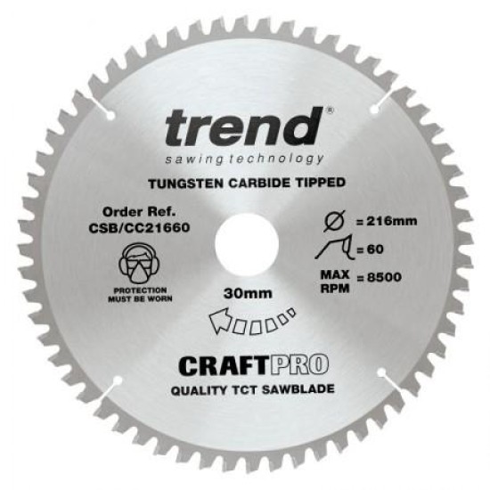 Trend Craft Blade CC 216mm x 60T x 30mm