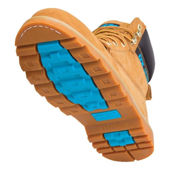 OX Honey Nubuck Safety Boot - Size 8